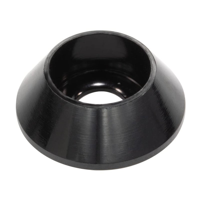 Lagefefe [60PCS] M3 Cone Cup Counterbore Washers, Anodized Aluminum Alloy, Head Washers Gaskets Cup Shim for Screw RC/FPV/PC/Drone/Mechanical Accessories Model Parts, Black - Image 1